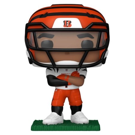 NFL POP! Vinyl Figure : Bengals- Ja'Marr Chase (clear visor) 9 cm