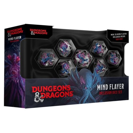 Dungeons & Dragons Monsters Resin Inclusion Dice Set Mind Flayer (7)