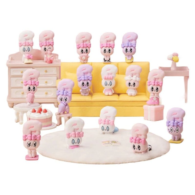Esther Bunny Blind Box Mini Figures Little Vlog Bunny Face Series 6 cm Display (6)