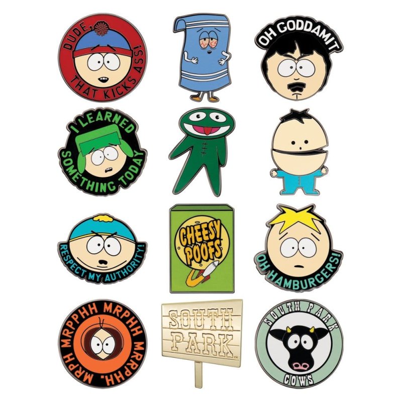South Park Mystery Pin Badges Display (12)