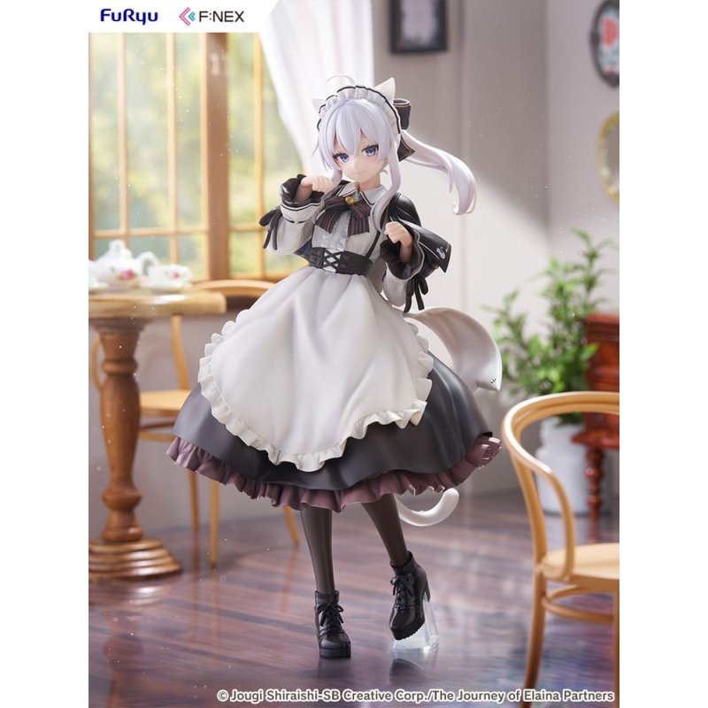 Wandering Witch: The Journey of Elaina F:NEX PVC Statue 1/7 Elaina Maid costume with cat ears Ver. 24 cm
