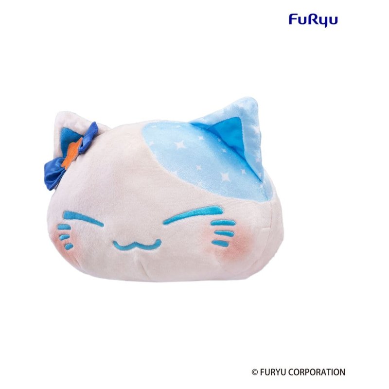 Nemuneko Cat Big Plush Figure Blue 35 cm