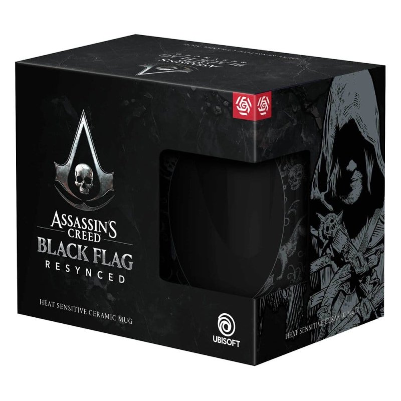 Heat Reveal Mug Good Loot Assassin's Creed Black Flag Resynced - Edward Kenway 480 ml Black