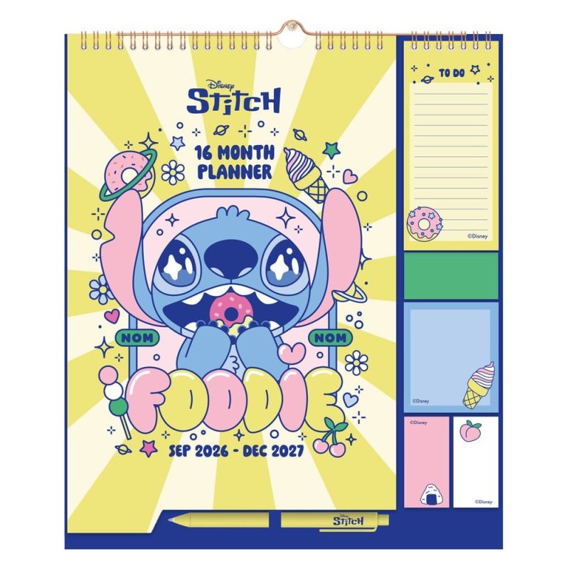 Disney Stitch Wall Planner 2026/27 30 x 34 cm