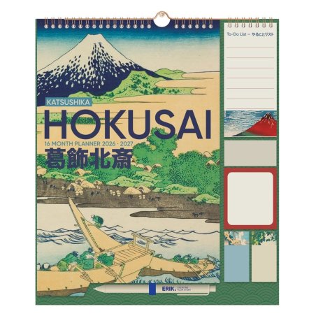 Hokusai Wall Planner 2026/27 30 x 34 cm