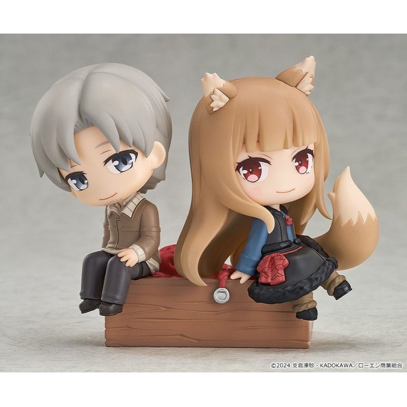 Spice and Wolf: Merchant Meets the Wise Wolf Mini Memory Mini Figure Lawrence & Holo 8 cm