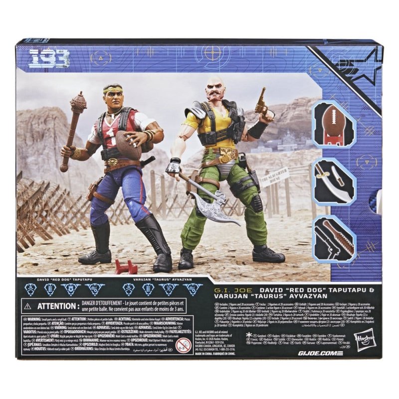 G.I. Joe Classified Series Action Figure 2-Pack 193 David "Red Dog" Taputapu & Varujan "Taurus" Ayvazyan 15 cm