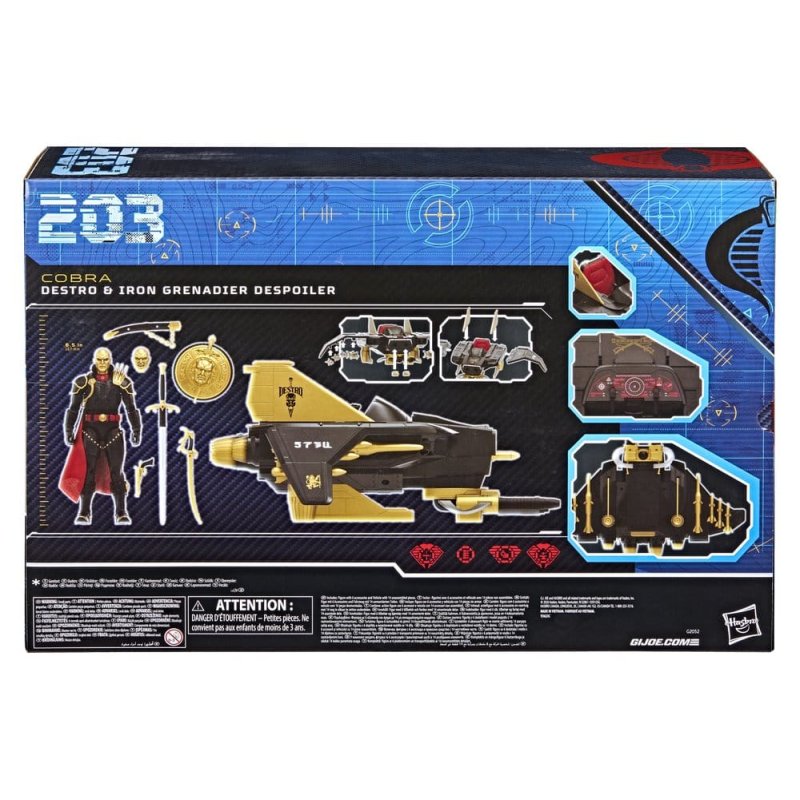 G.I. Joe Classified Series Action Figure and Vehicle Set 203 Destro & Iron Grenadier Despoiler 15 cm