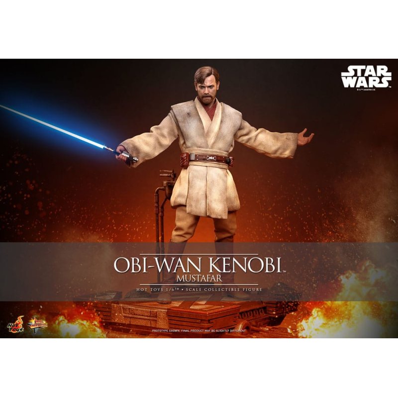 Star Wars: Episode III - Revenge of the Sith Movie Masterpiece Action Figure 1/6 Obi-Wan Kenobi (Mustafar) 31 cm