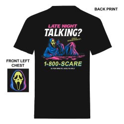 Scream T-Shirt Ghost Face Late Night Talking Size M