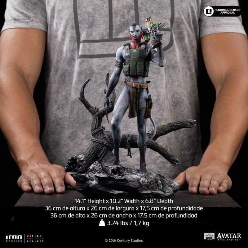 Avatar 3: Fire and Ash Art Scale Statue 1/10 Miles Quaritch 36 cm