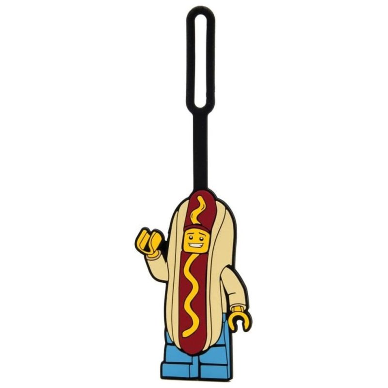 Euromic Lego bag tag Hotdogman