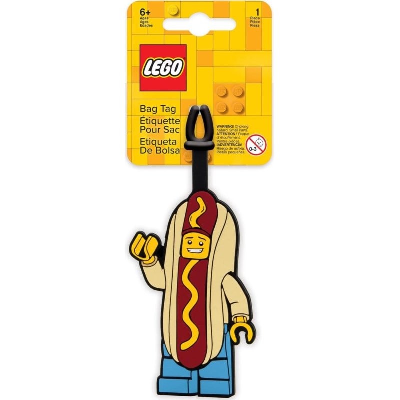 Euromic Lego bag tag Hotdogman