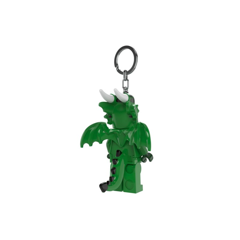 Lego Mini Figure Keychain Light Green Dragon Girl