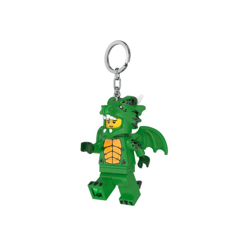 Lego Mini Figure Keychain Light Green Dragon Girl