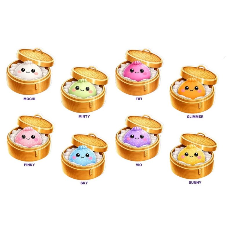 Squeez'a Dumpling Squishy Blind Box Display (8)