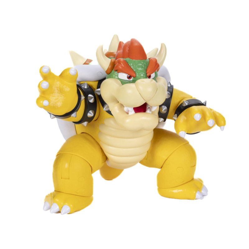 Super Mario Big Bad Bowser 12" / 30cm Feature Action Figure, Officially Licensed by , Interactive Figure, Light and
