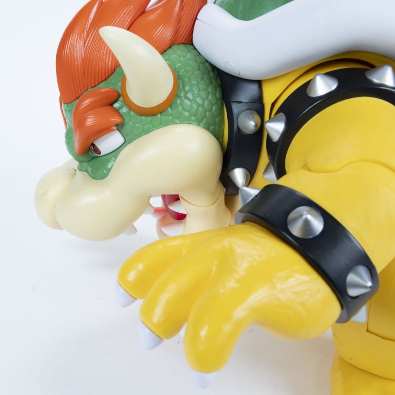 Super Mario Big Bad Bowser 12" / 30cm Feature Action Figure, Officially Licensed by , Interactive Figure, Light and