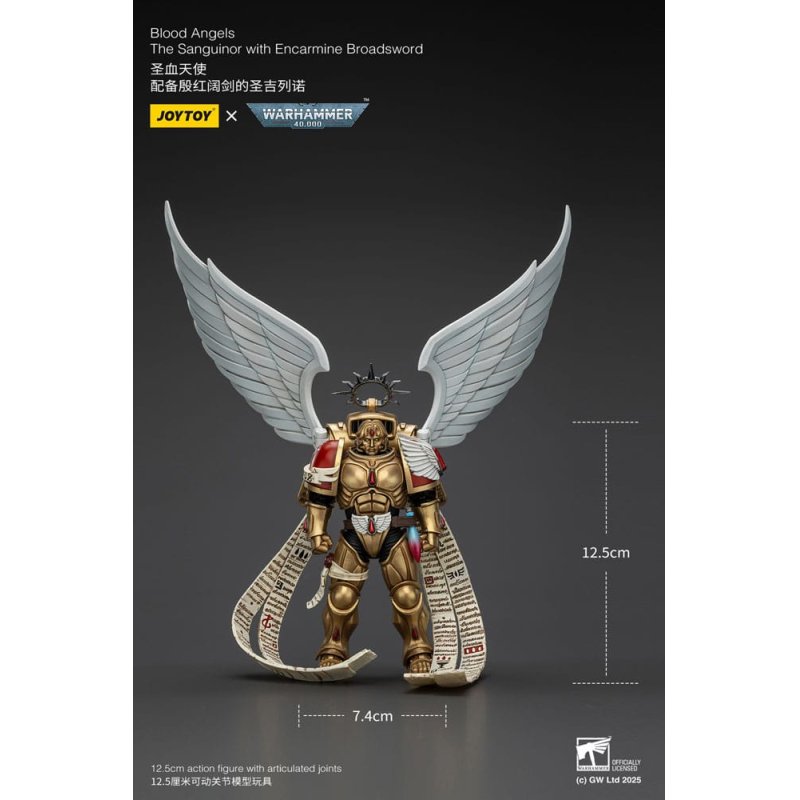 Warhammer 40,000 Action Figure 1/18 Blood Angels The Sanguinor with Encarmine Broadsword 12 cm
