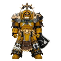 Warhammer Imperial Fists Action Figure Legion Praetor in Tartaros Terminator Armourwith Power Sword and Vigil Storm