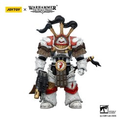 Warhammer 40,000 Action Figure White Scars Legion Praetor in Cataphractii Terminator Armour with Cyber Hawk Chogorian