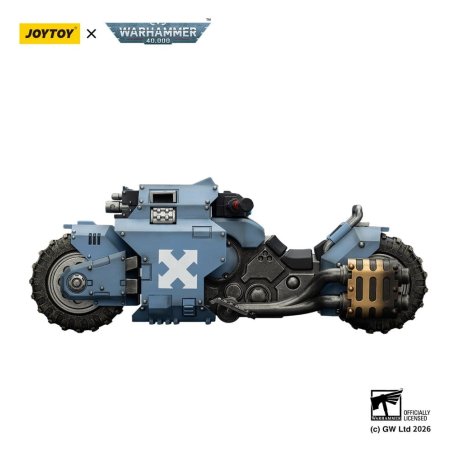 Warhammer 40,000 Raider-pattern Combat Bike Space Wolves with twin-linked bolt rifles 22 cm