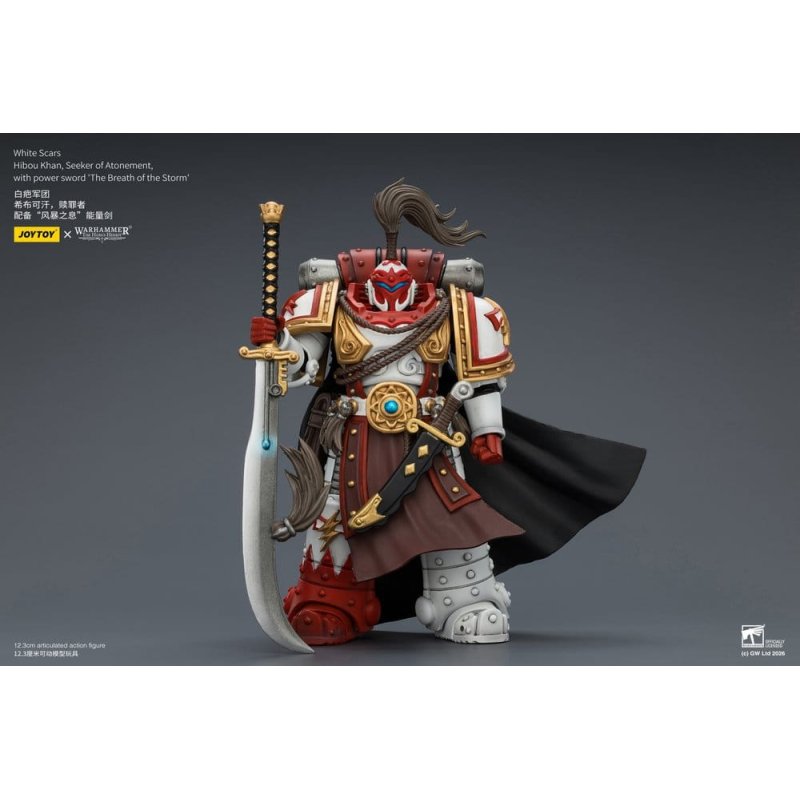 Warhammer The Horus Heresy Action Figure White Scars Hibou Khan, Seeker of Atonement 12 cm