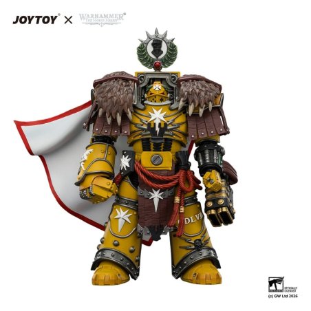 Warhammer Action Figure Imperial Fists Lord Castellan Evander Garrius, The Tyrant of Cthonia 14 cm