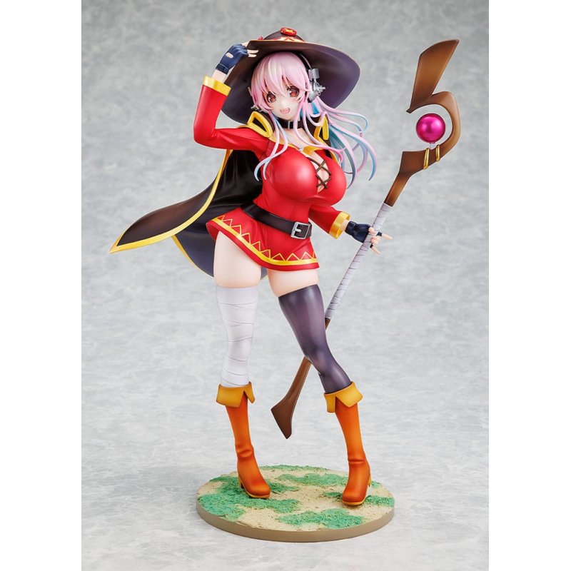 Super Sonico x Konosuba PVC Statue 1/7 Super Sonico Megumin collaboration Ver. 25 cm