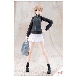 Sousai Shojo Teien Plastic Model Kit 1/10 Rui Saotome Touhou High School Tracksuit Dreaming Style Midnight Onyx 16 cm