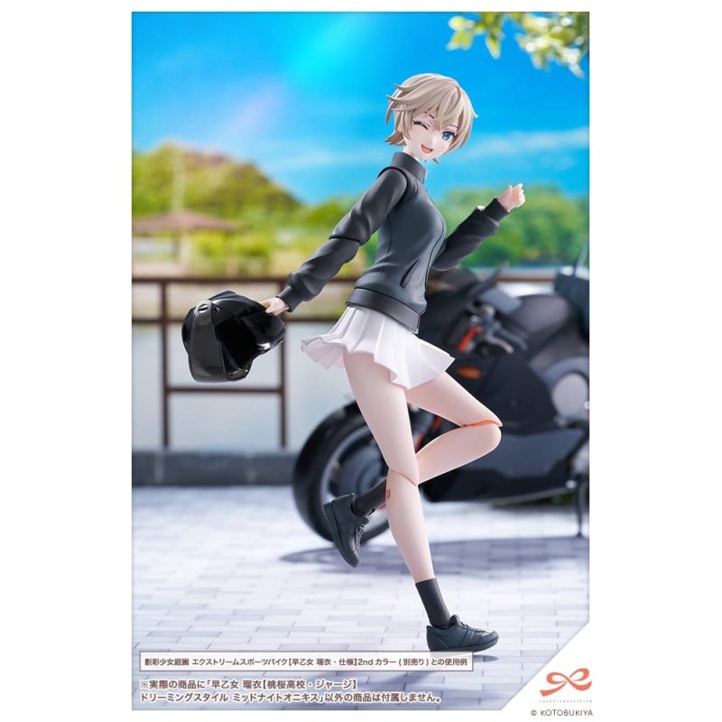 Sousai Shojo Teien Plastic Model Kit 1/10 Rui Saotome Touhou High School Tracksuit Dreaming Style Midnight Onyx 16 cm
