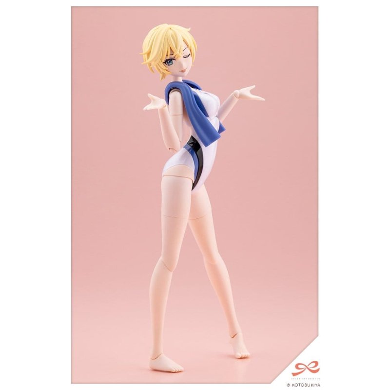 Sousaishojoteien Plastic Model 1/10 Rui Saotome Touou High School Competitive Swimsuit Dreaming Style White Dolphin 16