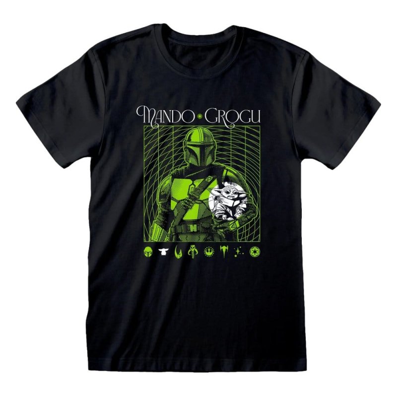 Star Wars The Mandalorian T-Shirt Handover Green Size S