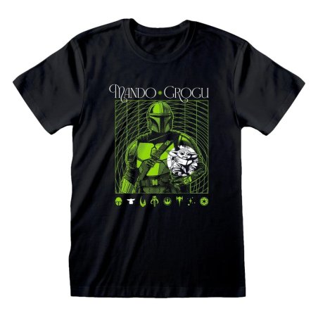 Star Wars The Mandalorian T-Shirt Handover Green Size S