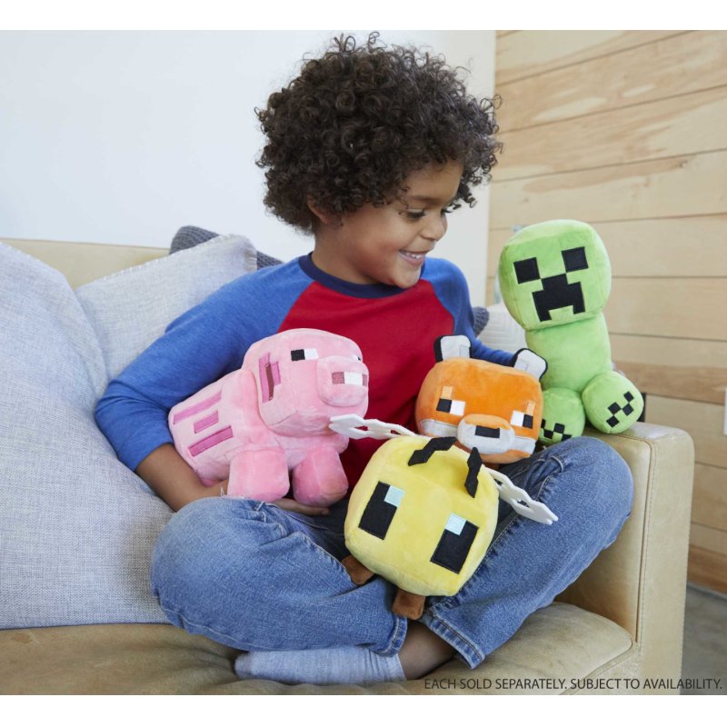 Minecraft -Assortiment-Peluche 20 cm à l’effigie des personnages