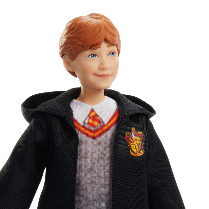 Harry Potter Ron Weasley Fashion Doll in Signature Hogwarts Uniform With Wand Accessory, Inspired By The Movie