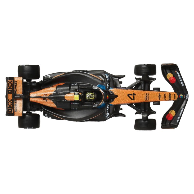 Hot Wheels Premium Formula 1 2-Pack of 1:64 Scale Cars, McLaren Formula 1 Team of Piastri & Norris