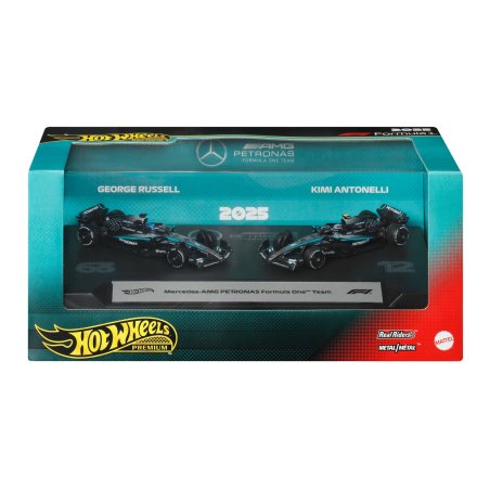 Formula 1 Hot Wheels Premium Die-Cast Vehicle 2-Pack 1:64 Team Mercedes-AMG PETRONAS