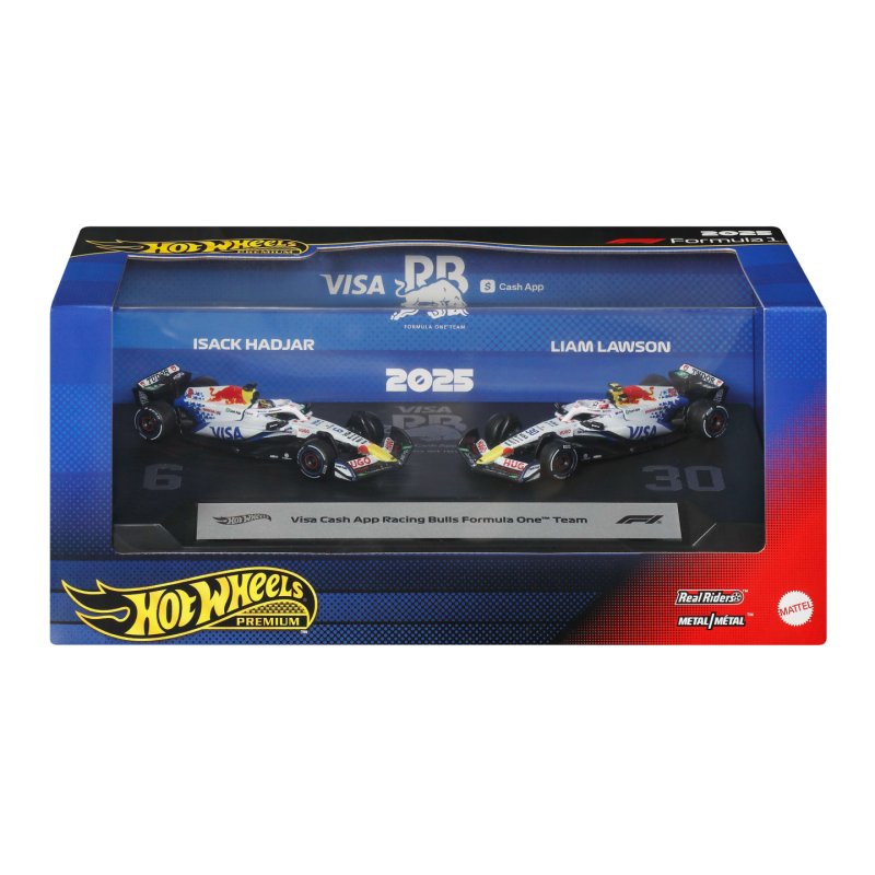 Hot Wheels Hot Wheels-Coffret de 2 voitures-Premium Visa Cash App Racing Bulls