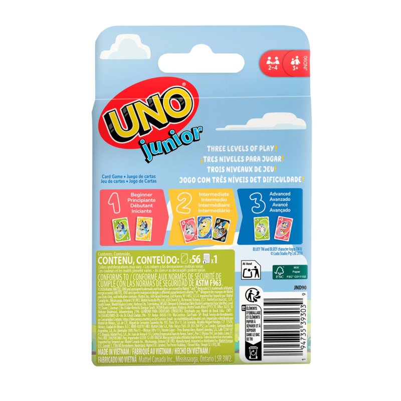 Bluey UNO Junior Card Game