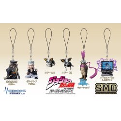 JoJo's Bizarre Adventure: Stardust Crusaders Mini figures Set Chozo Mascot Strap Collection Blind Box (6)