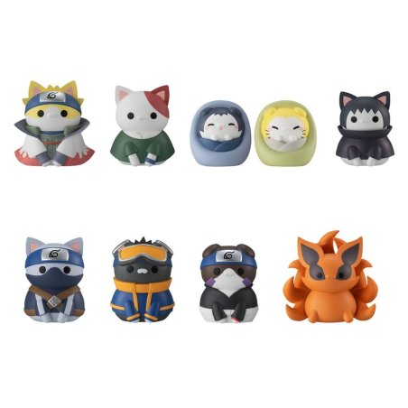 Naruto Shippuden Mega Cat Project Nyaruto! Once upon a time in Konoha village Mini Figures 3 cm Blind Box Display (8)