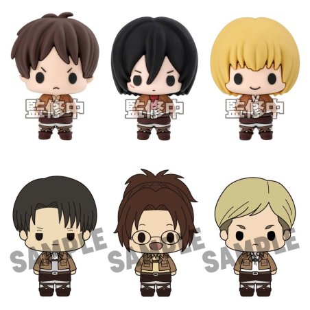 Attack on Titan Chokorin Collection Mini Figures 5 cm Blind Box Display (6)