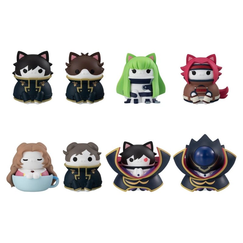 Code Geass: Lelouch of the Rebellion Mega Cat Project Mini Figures Code Genyass 3 cm Blind Box Assortment (8)
