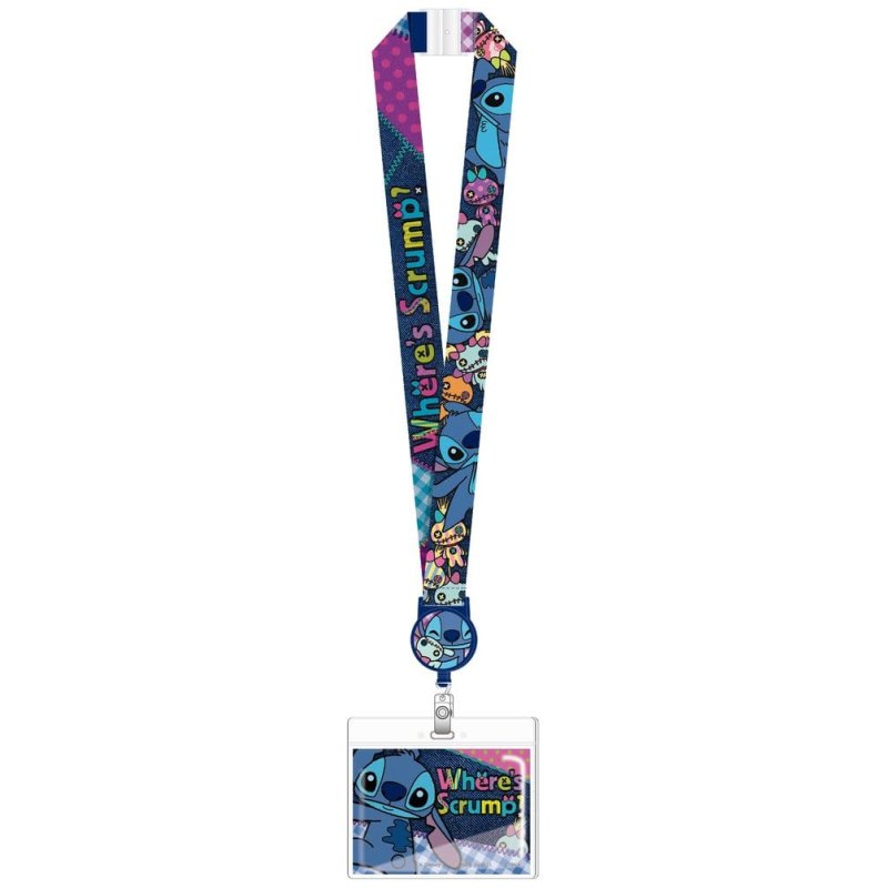 Lilo & Stitch Deluxe Lanyard with Card Holder Stitch Where's Scrump?