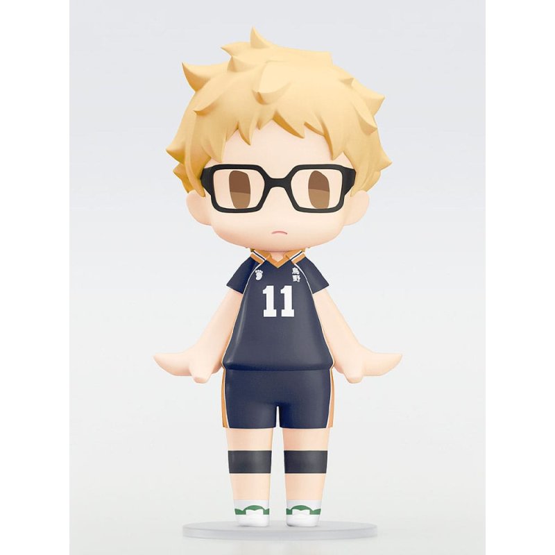 Haikyu!! HELLO! GOOD SMILE Action Figure Kei Tsukishima 10 cm