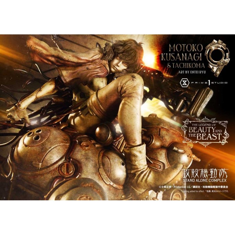 Ghost in the Shell Stand Alone Complex The Legend of Beauty and the Beast Statue 1/4 Motoko Kusanagi & Tachikoma Art by