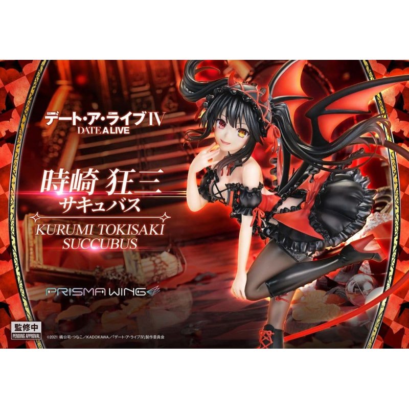 Date A Live Prisma Wing PVC Statue 1/7 Kurumi Tokisaki succubus 25 cm