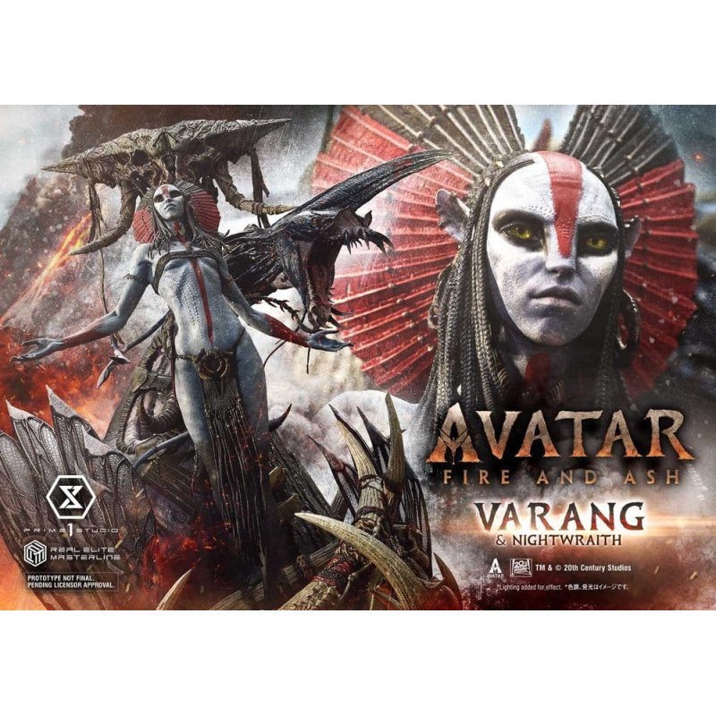 Avatar: Fire and Ash (Film) Real Elite Masterline Series Statue 1/4 Varang & Nightwraith Avatar Legacy Collection Bonus
