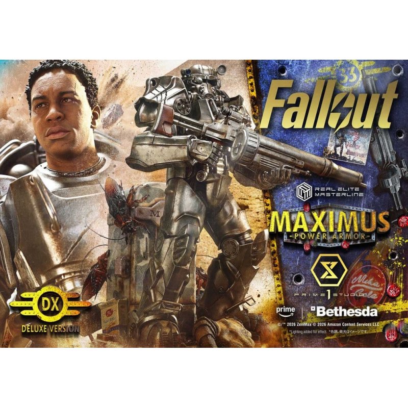 Fallout Real Elite Masterline Statue 1/4 Maximus Power Armor DX Bonus Version 67 cm